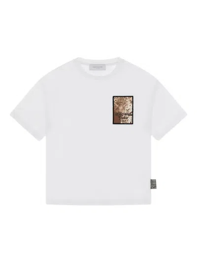Roberto Cavalli Kids' Graphic-print T-shirt In Animal Print