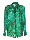Roberto Cavalli Bluse Mit Malachite-print In Verde