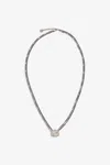 Roberto Cavalli Necklace With Double Chain And Rc Monogram
