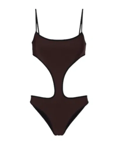 Roberto Cavalli Halterneck Swimsuit In Black