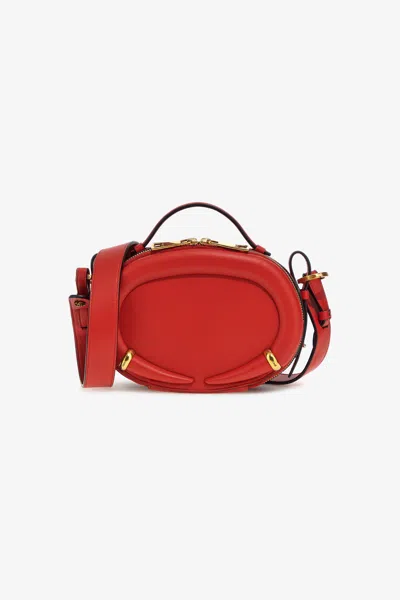 Roberto Cavalli Handbag With Fang Embellishment In Red