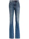 Roberto Cavalli High-rise Straight-leg Jeans In Blue