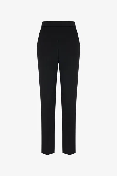 Roberto Cavalli High-waisted Trousers In Black
