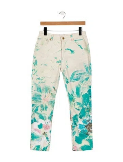Pre-owned Roberto Cavalli High-rise Straight Leg Jeans