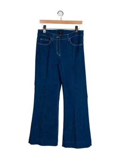 Pre-owned Roberto Cavalli High-rise Wide Leg Jeans In Blue