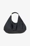 Roberto Cavalli Hobo Bag With Fang Handle In Black