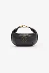 Roberto Cavalli Hobo Bag With Mirror Snake Monogram In Black