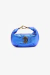 Roberto Cavalli Hobo Bag With Mirror Snake Monogram In Blue