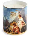 Roberto Cavalli Home Wild Leda Baroque-print Candle In Brown