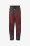 Roberto Cavalli Cotton Pants With Drawstring And Fang In Multi