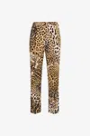 Roberto Cavalli Leopard-print Cropped Trousers
