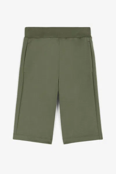 Roberto Cavalli Rc Monogram-print Cotton Trousers In Green