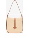 Roberto Cavalli Interwoven Shoulder Bag In Neutrals