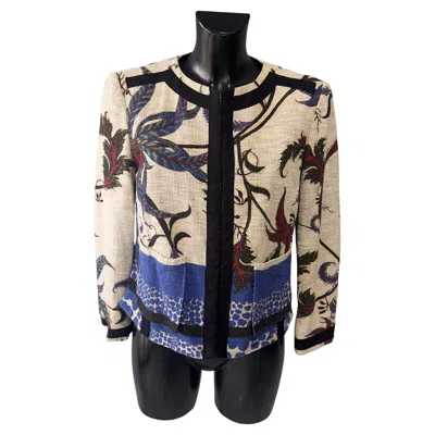 Pre-owned Roberto Cavalli Jacket From The Archives In Floral Jacquard - Very Good Condition In Black