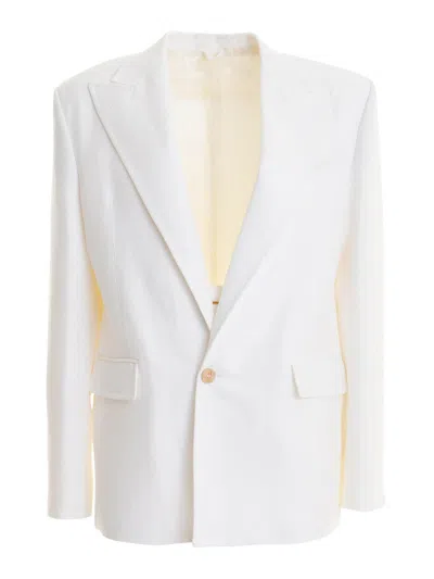 Roberto Cavalli Jacket In White