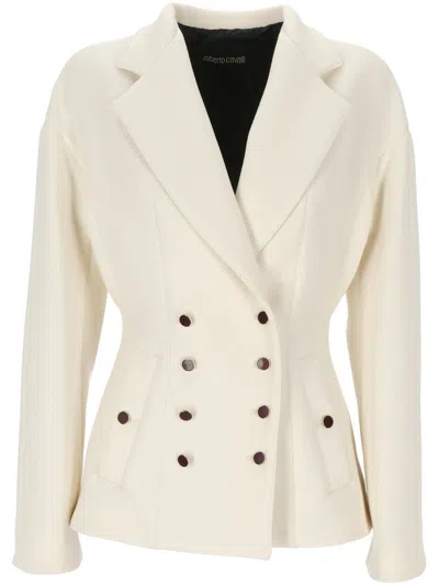 Roberto Cavalli Jackets In Bianco 110602