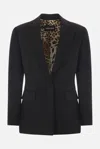 Roberto Cavalli One Button Blazer In Black