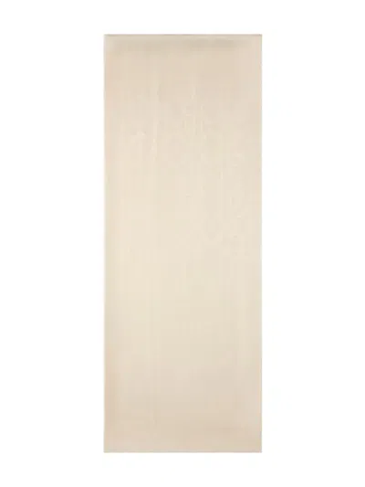 Roberto Cavalli Jacquard Monogram Scarf In Neutral