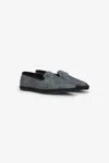 Roberto Cavalli Jacquard Slip-on Shoes In Gray