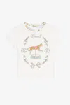ROBERTO CAVALLI JAGUAR AND FILIGREE-PRINT T-SHIRT