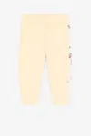 Roberto Cavalli Jaguar And Flower-print Cotton Sweatpants In Yellow