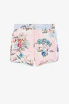 Roberto Cavalli Jaguar And Flower-print Shorts In Pink