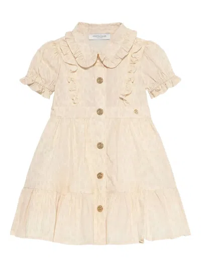 Roberto Cavalli Babies' Jaguar-print Dress In Neutral