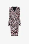 Roberto Cavalli Wickelkleid Mit Leoparden-print In Pink