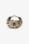 Roberto Cavalli Jaguar Skin Bag With Mirror Snake Monogram In Jaguar
