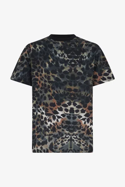 Roberto Cavalli Jaguar Skin Print T-shirt