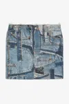 Roberto Cavalli Patchwork Capsule Collection Denim Mini Skirt