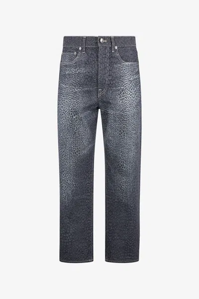 Roberto Cavalli Baby Jaguar Straight-leg Jeans In Multi