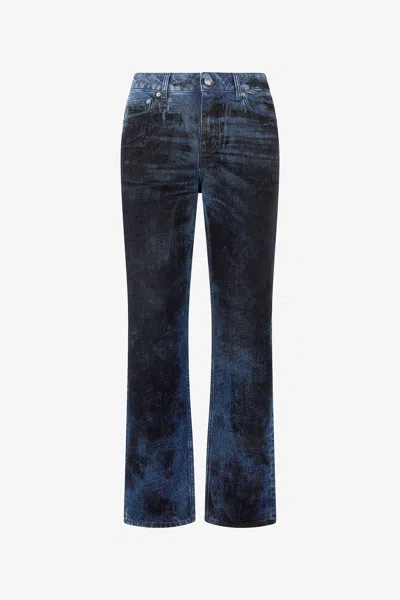 Roberto Cavalli Jeans With Contrasting Discoloration Detailing