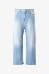 Roberto Cavalli Jeans With Faded Detailing In Sky Blue