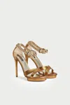 Roberto Cavalli Jewel Panther Sandals In Gold