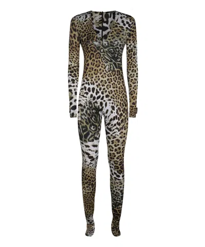 Roberto Cavalli Jumpsuit In Multicolor