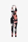 Roberto Cavalli Jumpsuit With All-over Dragon In Multi