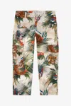 Roberto Cavalli Jungle Skin Print Pants In Green
