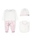 Roberto Cavalli Animal-print Babygrow Set In White