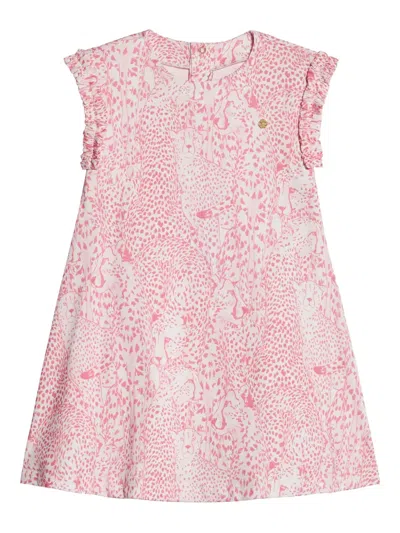 Roberto Cavalli Junior Babies' Animal-print Dress In Pink