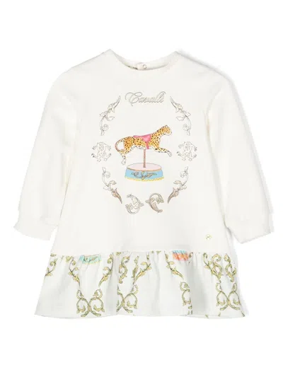 Roberto Cavalli Junior Babies' Baroque Pattern-print Dress In 00005