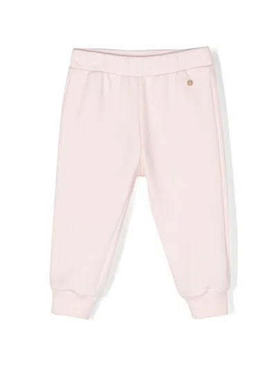 Roberto Cavalli Junior Babies' Bear-embroidered Track Pants In Pink