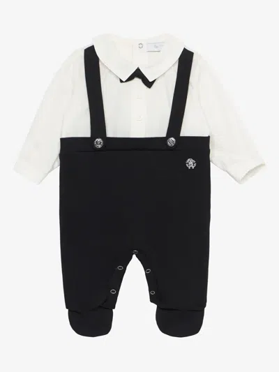 Roberto Cavalli Junior Babies' Bow-tie Romper Suit In Black