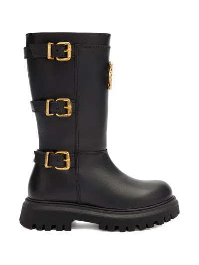 Roberto Cavalli Junior Kids' Buckle-embellished Boots