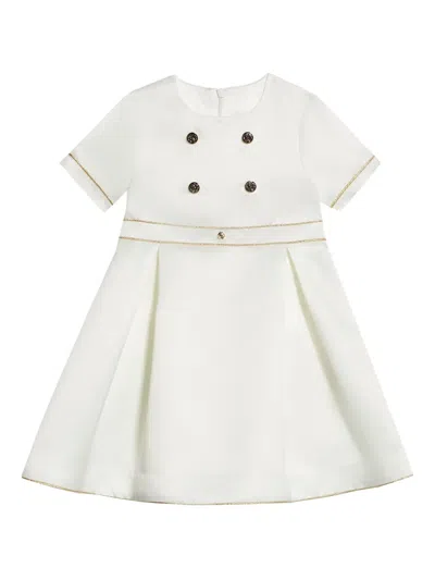 Roberto Cavalli Junior Babies' Button-detail Dress In White