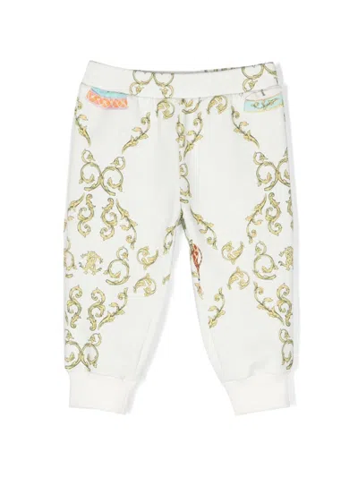 Roberto Cavalli Junior Babies' Chain-print Track Pants In 00005