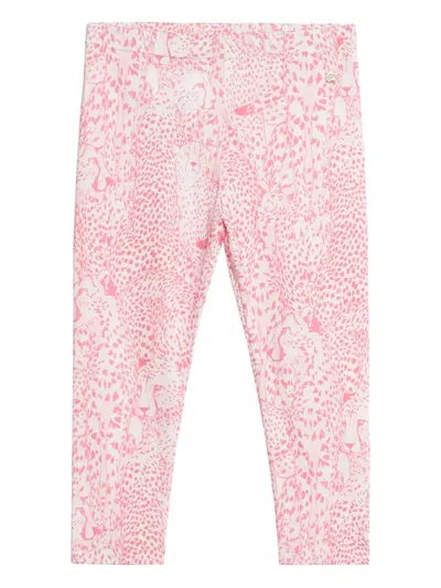 Roberto Cavalli Junior Babies' Cheetah-trint Leggings In White