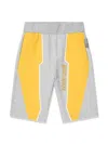Roberto Cavalli Colour-block Track Shorts In 灰色