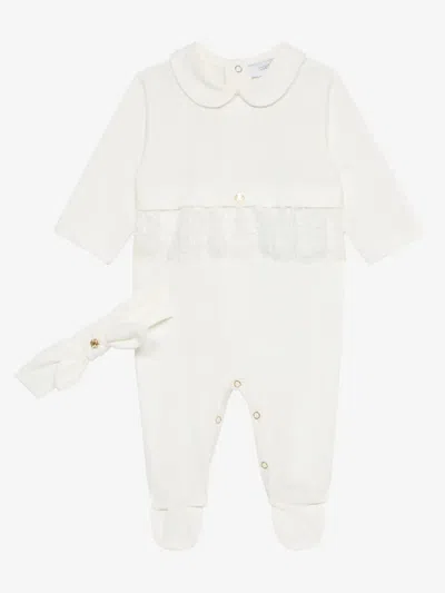 Roberto Cavalli Cotton Babygrow Set In White