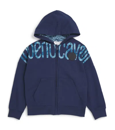ROBERTO CAVALLI COTTON LOGO HOODIE